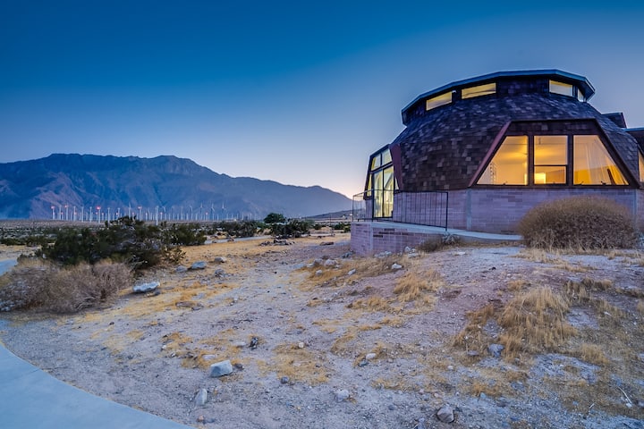 Dome house providing stunning views for an airbnb elopement 