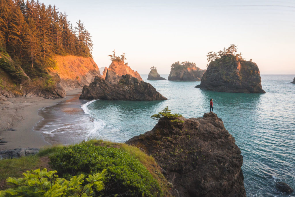 Oregon coast elopement locations, secret beach
