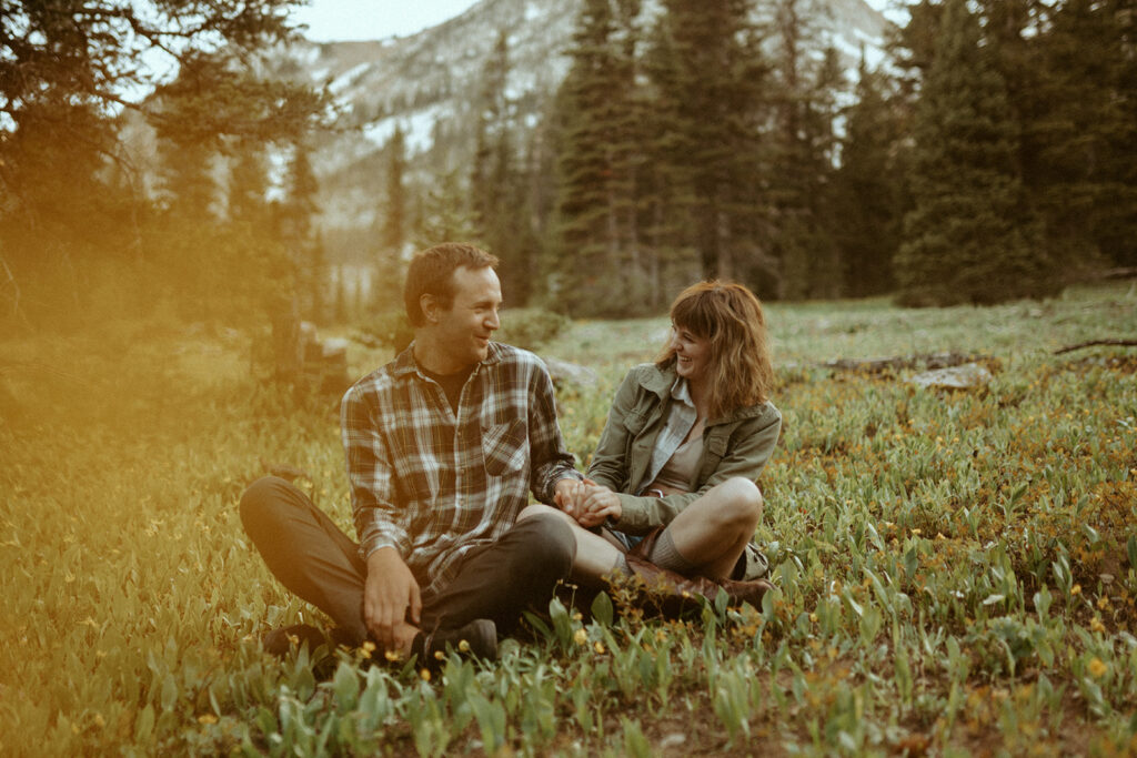 engagement session at fairy lake 
