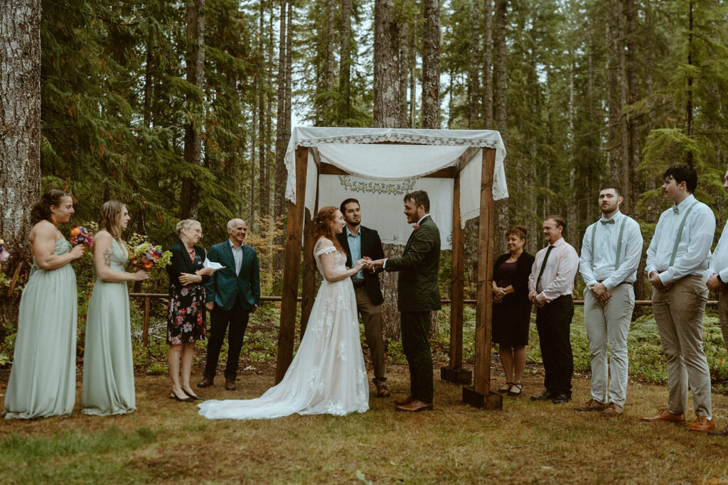 campground elopement ceremony 